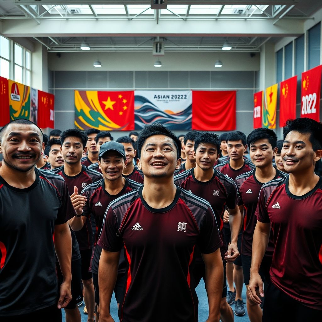 博鱼体育app-中国代表团抵达2022年亚运会赛场，备战迎接挑战